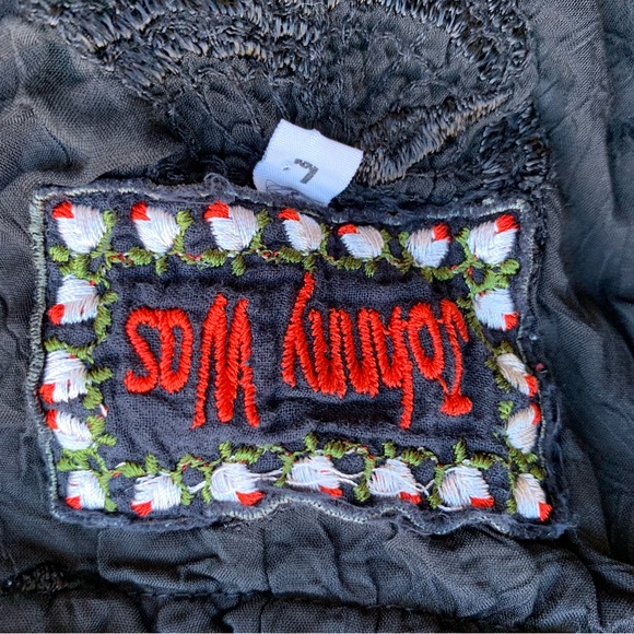 Rare Y2K Johnny Was Boho Butterfly Swiss Dot Embroidered Sheer Midi Dress - Picture 10 of 11